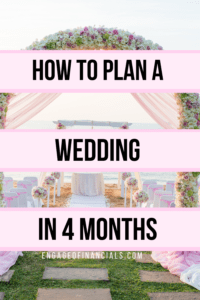 how to plan a wedding in 4 months pin