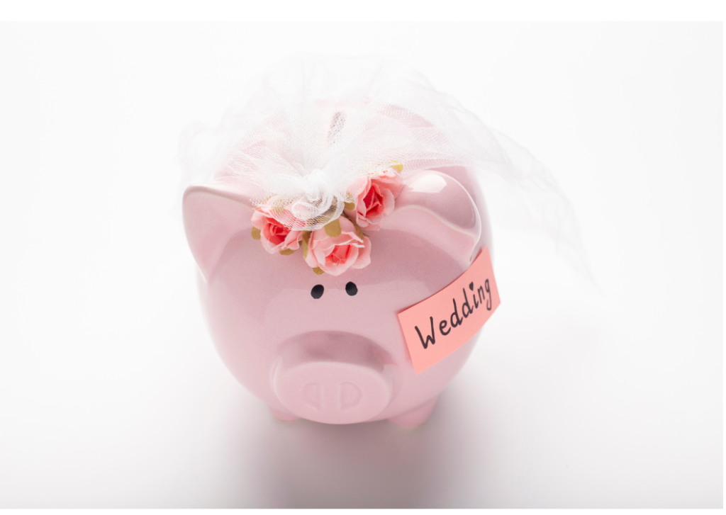 wedding budget piggy bank