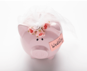 saving for your wedding piggy bank