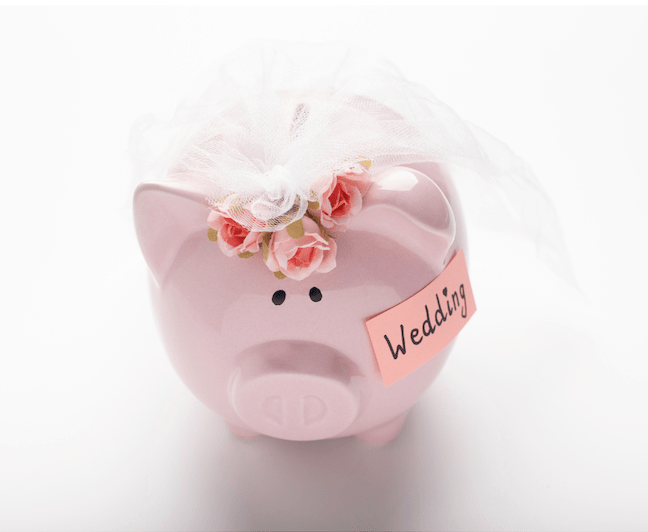 wedding piggy bank