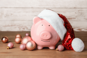 christmas piggy bank