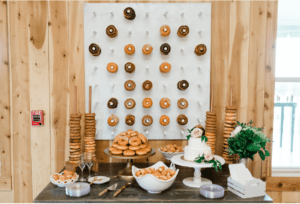 donut bar for wedding 