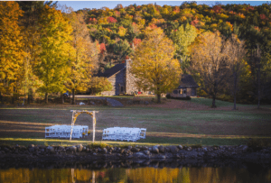 fall wedding outside venue