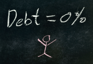 chalkboard debt free 