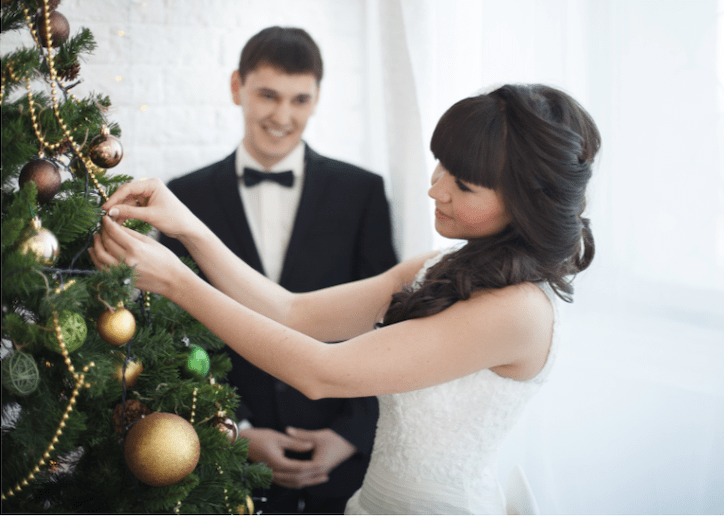 bride and groom Christmas tree top 10 gift guide