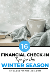 winter financial check in pin 