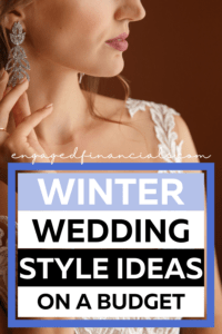 woman with earrings for pin for winter wedding style ideas